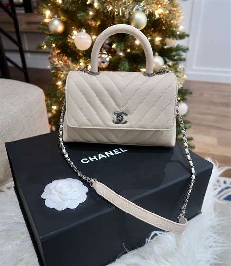 chanel top handle bag|chanel small bag with handle.